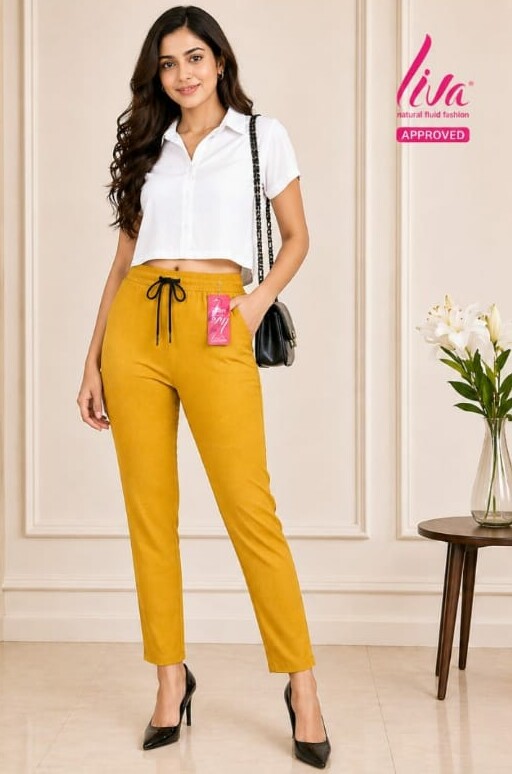 RAYON SLUB LYCRA PANT