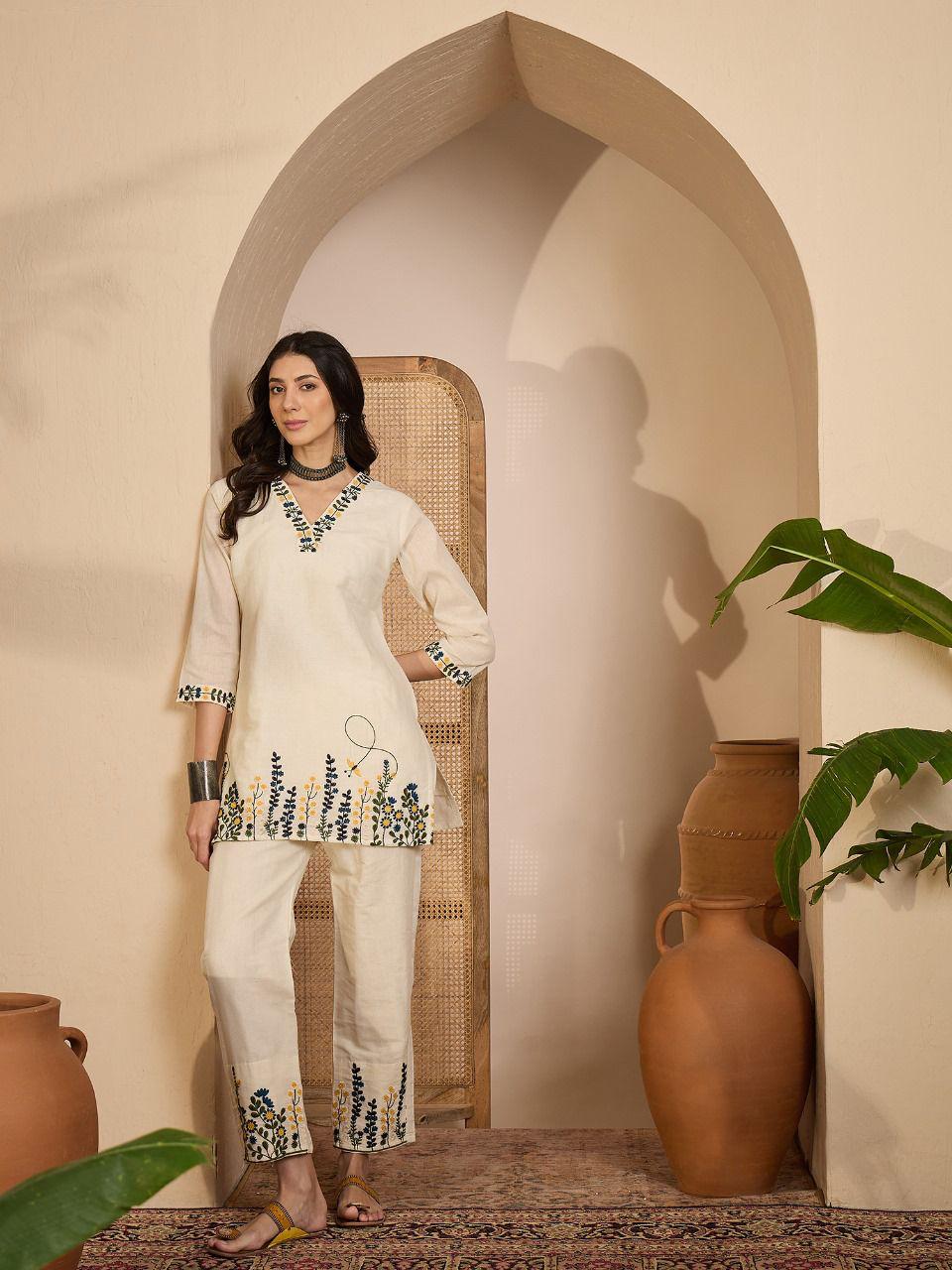 Khadi Cotton Co ord Set for women