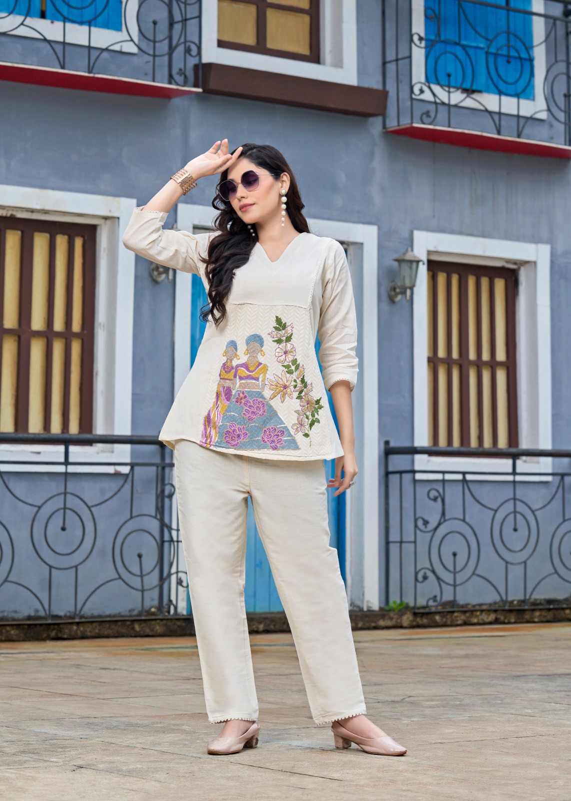 Khadi Cotton Co ord Set for women